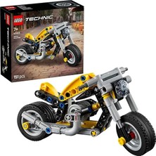 LEGO Technic Sarı Motosiklet 42225 - 7 Yaş ve Üzeri Çocuklar Için Yaratıcı Oyuncak Yapım Seti (151 P