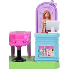 Barbie Mini Barbieland Bebek ve Oyun Seti JCR29 - Kuaför Salonu JCR32
