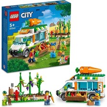 LEGO City Çiftçi Pazarı Minibüsü 60345 Yapım Seti; Mobil Çiftlik Manavı Oyuncak Yapım Seti (310 Parç