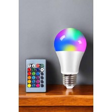 Uravas Store Renk Değiştirebilen Rgb Işıklı LED Ampul A+Enerji 15 Watt LED Işık