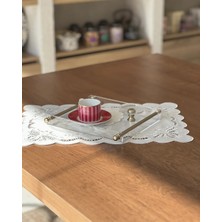 Pleksi Tepsi Pirinç Kulplu