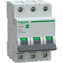 Schneider Electric EZ9F59363 Easy 9 Pro 3p 63A 10KA C Tipi Otomatik Sigorta