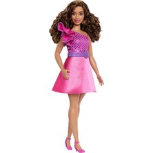 Barbie Payetli Pembe Elbiseli Büyüleyici Parti Bebeği HRH22