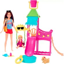 Barbie Kaptan Bebek ve Su Parkı Oyun Seti HKD80