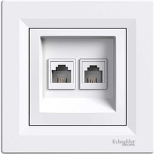 Schneider Electric EPH4200121 2*RJ11 - 4 Kontaklı Beyaz