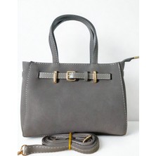 Aura Collection Online Omuz ve El Çnatası Çıkarılabilir Askılı Süet - Velluto