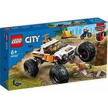 LEGO 60387 City - 4x4 Arazi Aracı Maceraları 252 Parça +6 Yaş