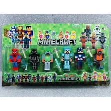 Minecraft 12 Parça Oyuncak Belial Temalı Anahtarlı Figürler Hediyelik Erkek Çocuklar İçin