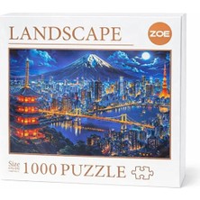 Zoe 1000 Parça Puzzle – Fuji Işıkları (Tokyo Gece Manzarası) 68X48 cm