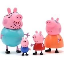 Bandai Peppa Pig Action Figure - Domuz Peppa Ailesi Aksion Figür Tam Set
