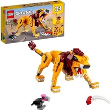 LEGO Creator 3’ü 1 Arada Vahşi Aslan 31112 3’ü 1 Arada Oyuncak Yapım Seti (224 Parça)