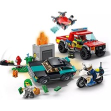 LEGO 60319 Lego® City - Itfaiye Kurtarma Operasyonu ve Polis Takibi 295 Parça +5 Yaş