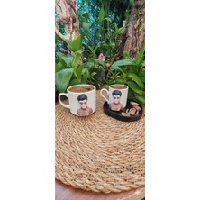 Rivelcandle Erkek Model Türk Kahvesi Fincanı ve Kupa Set ( 1 Kişilik )