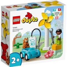 LEGO ® Duplo® Kasabası Rüzgar Türbini ve Elektrikli Araba 10985 -2+ Sürdürülebilir Yaşam Set (16P)