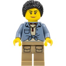 LEGO Aksesuar Moc City Town Minifigür Minifigure Vahşi Yaşamı Koruma Kaşif Kadın