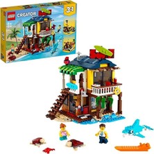 LEGO Creator 3’ü 1 Arada Sörfçü Plaj Evi 31118 Plaj Kulübesi ve Hayvan Oyuncakları (564 Parça)