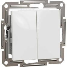 Schneider Electric EPH0670121 Ikili Asfora Beyaz Çerçevesiz Vavien