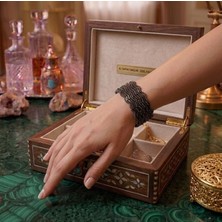 Gmn Collection Yeni Sezon Yeni Seri El Yapımı Boncuk ve Doğal Taşlı Zigzag Model Kelepçe