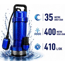 Optivex 2 Hp Temiz ve Kirli Su Dalgıç Pompa Bakır Sargılı