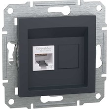 Schneider Electric EPH4700171 Asfora Tekli Antrasit Çerçevesiz RJ45 Cat6 Utp Data