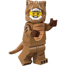 LEGO Mini Figür 71037 Seri 24: 06 T-Rex Costume Fan