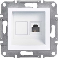 Schneider Electric EPH4170121 Asfora Tekli Beyaz Çerçevesiz RJ11 Çıkışlı Telefon Prizi