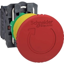 Schneider Electric XB5AS8444 40MM 2nk Kırmızı Mantar Acil Stop Butonu