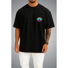 Bahriyeli Collection Oversize Tcg Batıray Logo Cep Baskılı Unisex T-Shirt