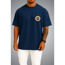 Bahriyeli Collection Oversize Tcg Anafartalar Logo Cep Baskılı Unisex T-Shirt