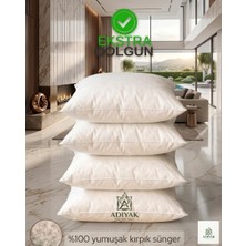 4'lü Set Kırlent Içi Yastık Vip Kalite - %100 Yumuşak Kırpıntı Sünger Ekstra Dolgun Kırlent Içi