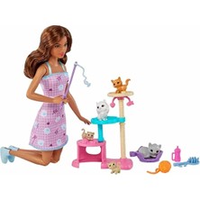 Barbie ve Yavru Kedileri Oyun Seti HHB70