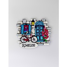 Mundy Içmeler Temalı Polyester Kabartmalı  Magnet  7 x 6,5 cm – Dekoratif Hediyelik Buzdolabı Süsü  (KOD:1243)