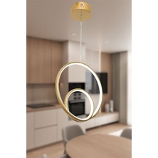 UltraMint Modern Damla Göz Eskitme LED Avize 3 Renkli Beyaz Sarı Günışığı