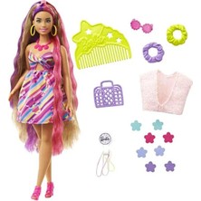 Barbie Upuzun Muhteşem Saçlı Bebekler ve Aksesuarları Esmer Çiçek