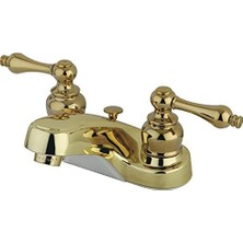 Elivora GKB252AL Magellan Ikiz Kollu 10 cm Merkez Set Lavabo Musluğu, Cilalı Pirinç