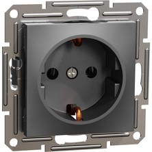 Schneider Electric EPH2900171 Asfora 16A Çerçevesiz Antrasit Topraklı Priz