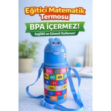 Teknohediyem 350 ml Pipetli Çocuk Termosu - 304 Paslanmaz Çelik Vakumlu Çift Katman Isı Yalıtımlı Eğitici Akıllı Çocuk Matarası Okul Kreş Suluğu Bpa Free Isı Koruyucu