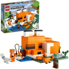 LEGO ® Minecraft® Tilki Kulübesi 21178 – 8+ Çocuklar Için Yaratıcı Oyuncak Yapım Seti (193 Parça)