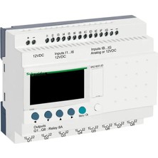 Schneider Electric SR2B201JD Zelio Logic 6 Giriş/8 Çıkış 12VDC Akıllı Röle