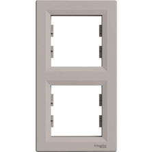 Schneider Electric EPH5810269 Asfora Ikili Çerçeve Dikey Bronz