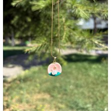 Bag And Shine Çelik Zarif Pembe Inci Kolye