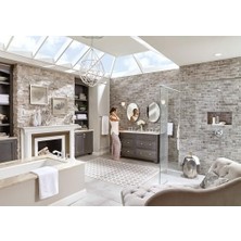 Elivora T6805 Dartmoor Two-Handle Low Arc Bathroom Without Valve, Chrome