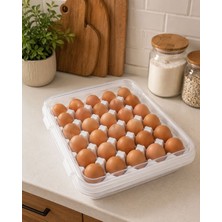 Nestora Kitchen 30'lu Kilitli Kapaklı Buzdolabı Içi Yumurtalık - Yumurta Saklama Kabı