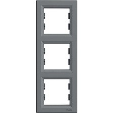 Schneider Electric EPH5810362 Asfora Üçlü Çerçeve Dikey Çelik