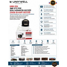 Uniywell UNW-X65 3mp Ptz Poe Akıllı Güvenlik Kamerası