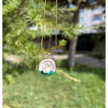 Bag And Shine Çelik Deniz Kabuğu Inci Zarif Kolye