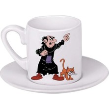 Ghostbastır Design Şirinler Gargamel Türk Kahvesi Fincanı 021