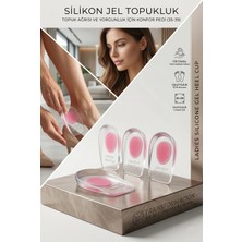 Transformacion Bayanlara Özel 2 Çift Silikon Jel Topukluk Tabanlık - Topuk Ağrısı ve Yorgunluk Için Konfor Pedi (35-39)  723281