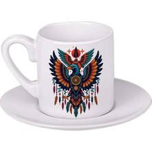 Ghostbastır Design Bohem Kartal Türk Kahvesi Fincanı 030