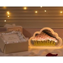 Bag And Shine El Yapımı Sonsuz Gül Bulutlu Gece Lambası Pembe